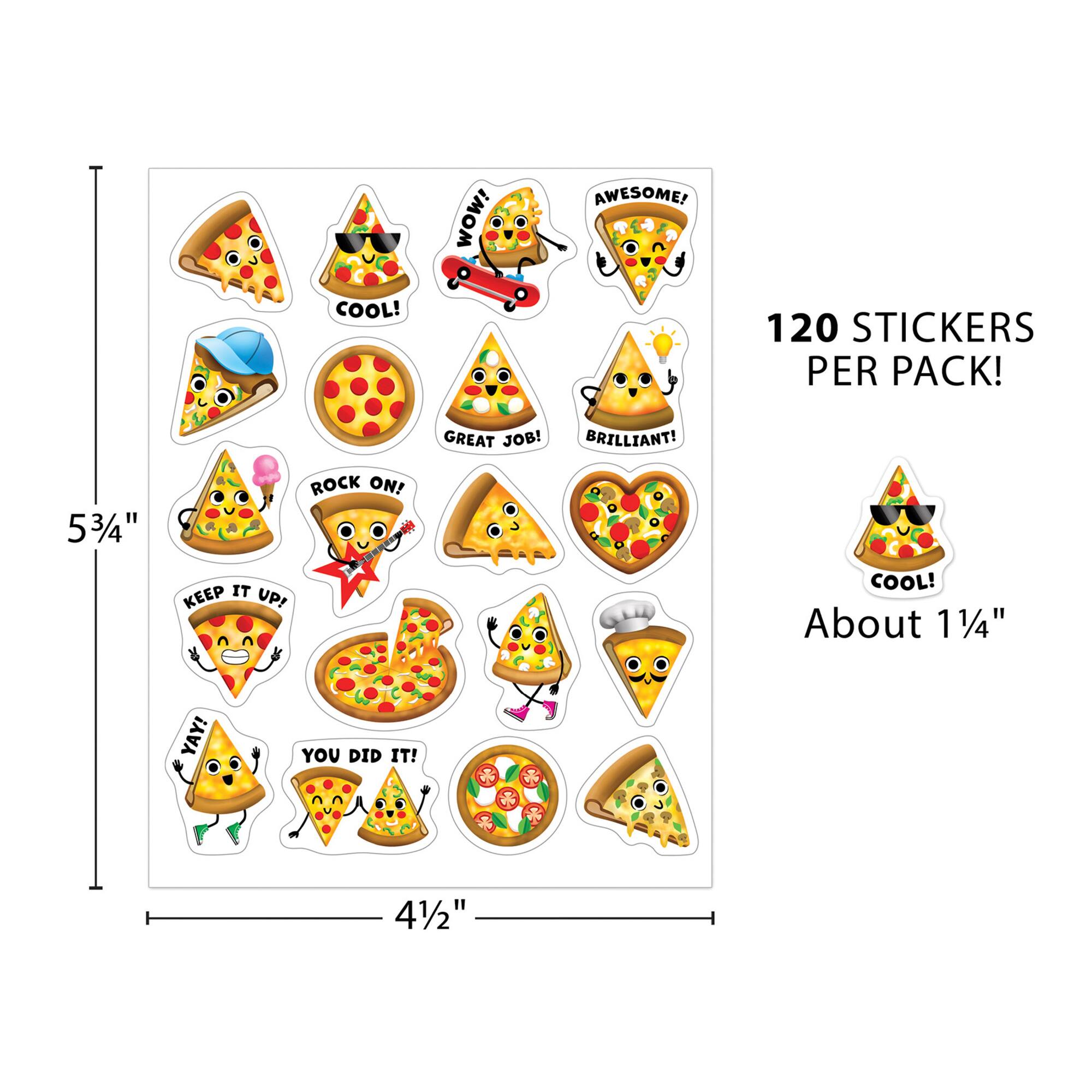 Teacher Created Resources® Pizza Smelly Stickers, 6 Packs of 120